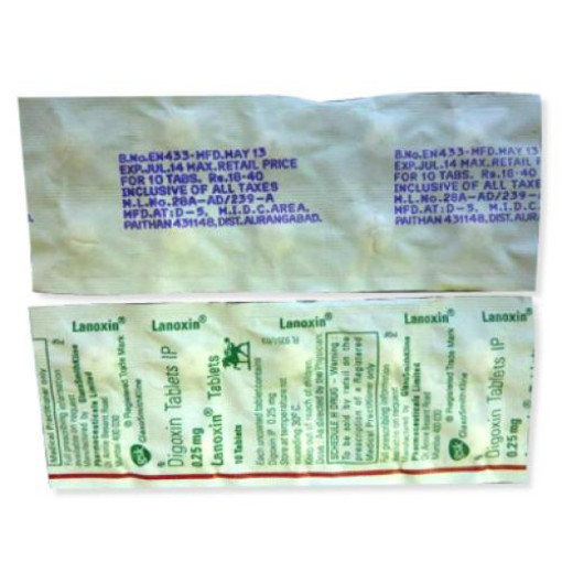 Digoxina 0.25 mg comprimidos