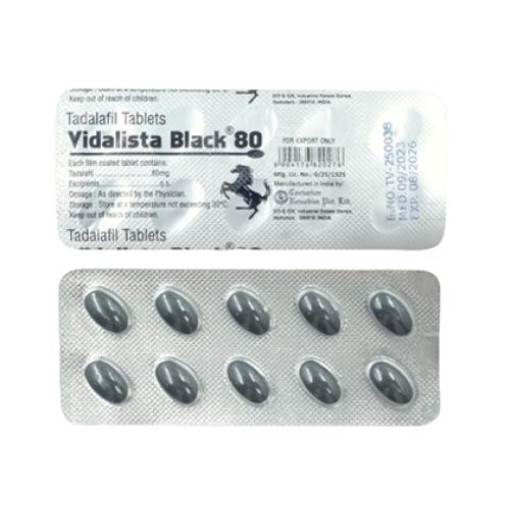 Vidalista Black 80 mg comprimidos