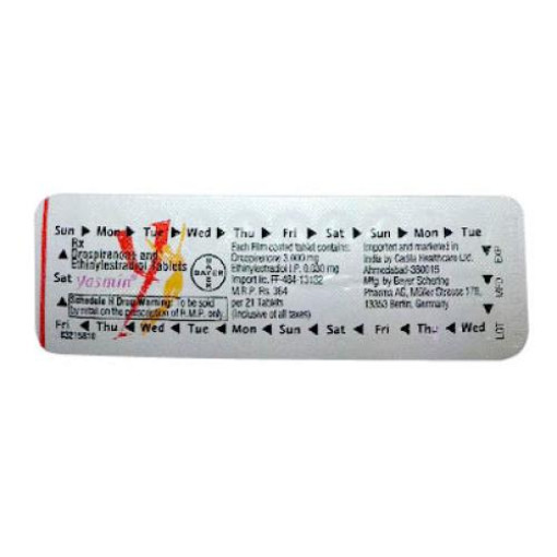 Yasmin 0.03+3 mg comprimidos